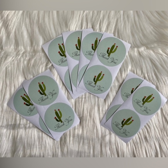 50 10x13 and 50 6x9 Cactus Poly Mailers Plus Stickers - Picture 3 of 4